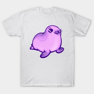 Purple Baby Ringed Seal the Animal T-Shirt